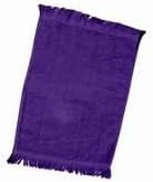 Luxurious 12 Fringed Velour Towels Purple Perfect for Relaxing Butions