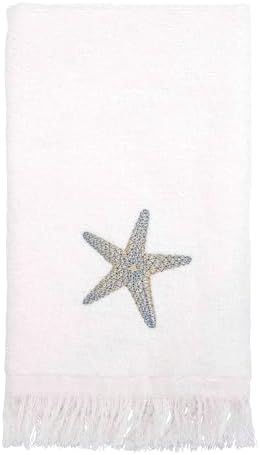 Avanti Linens - Fingertip Towel Soft Absorbent Towel By the Sea White