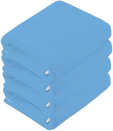 High-Quality Blue Cotton Washcloths for Daily Use