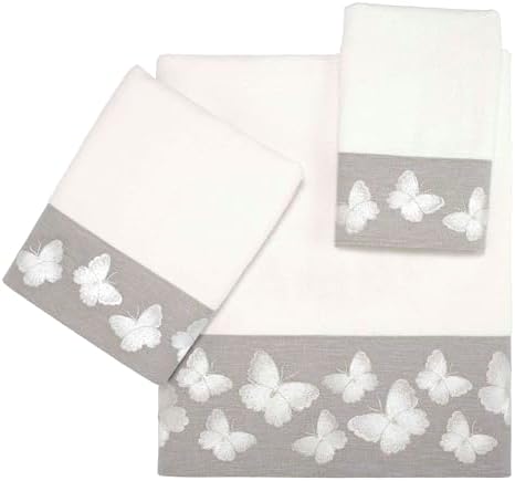 Avanti Linens - Soft Absorbent Fingertip Towel Yara Collection White