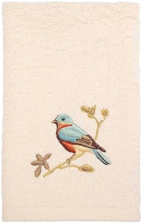 Avanti Linens Fingertip Towel Soft Absorbent Cotton Towel Premier Songbirds Collection