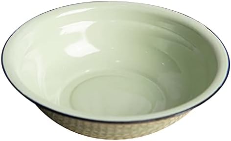 Bluelanss Unbreakable Enamel Cereal Bowl Lightweight and Durable for Home Kitchen