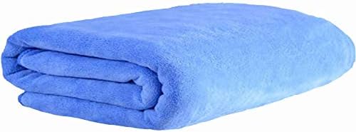 MYLSMPLE Luxury Microfiber Bath Towel 36x72 inch Light Blue