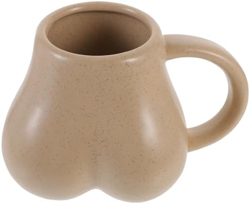 KICHOUSE Butt-Shaped Coffee Mug Novelty Cup for Coffee Tea