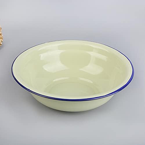 Bluelanss Unbreakable Enamel Cereal Bowl Lightweight and Durable for Home Kitchen