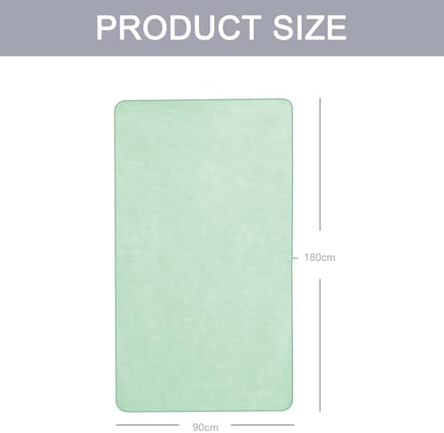 Extra Large Microfiber Bath Towel Set 35x70 Inches 2PCS Green 1