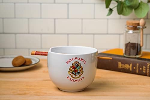 Silver Buffalo Hogwarts Railways Harry Potter Ceramic Ramen Rice Bowl with Chopsticks
