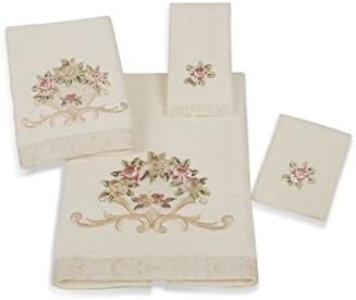 Avanti Linens Rosefan Fingertip Towel Ivory 18 x 11