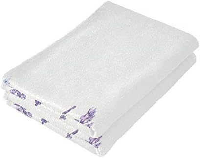 Blueangle Watercolor Lavender Towels