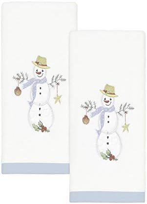 Festive Soft - Avanti Snowman Fingertip Towels