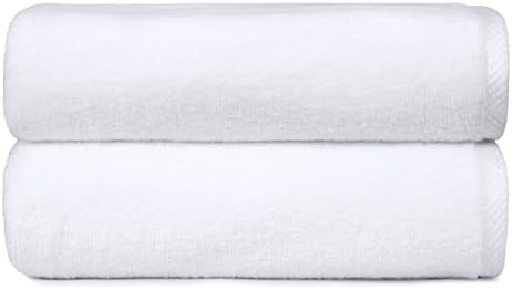 Amazon Basics 2-Piece Quick-Dry Oversize Cotton Bath Towels