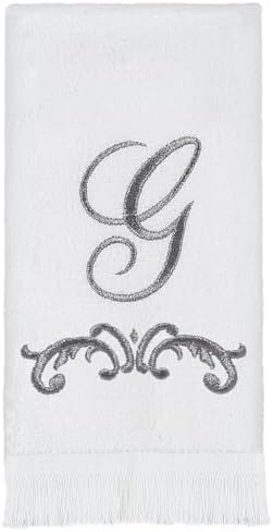 Avanti Linens Monogrammed Fingertip Towels G White - Premium Quality