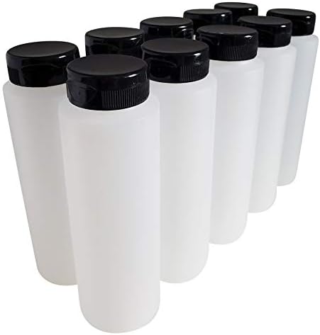 HDPE Squeeze Bottles 8oz 10-Pack