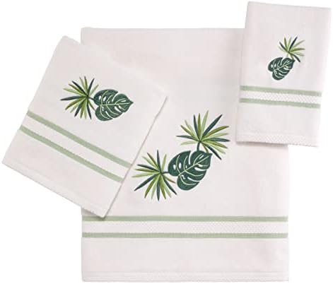Avanti Linens - Fingertip Towel Soft Absorbent Cotton Towel Viva Palm Collection