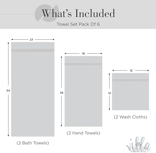 Villa Celestia 100 Combed Cotton Bath Towels