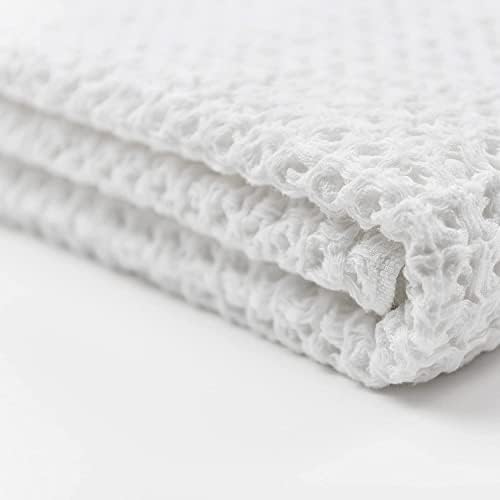 Ravel Silver Infused Waffle Towel USA Grown Supima Cotton Luxurious Quick-Drying
