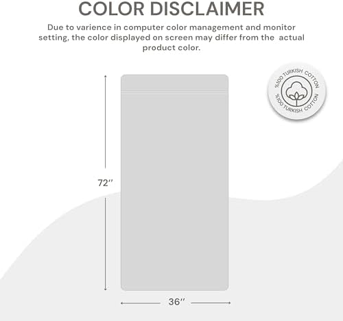 XL Stopwatch Bathroom Towel - 72 x 36 Sky Blue