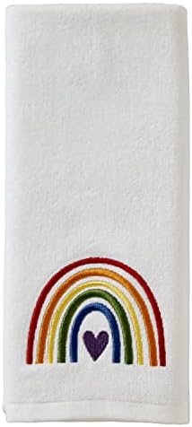 Bath Time Fun Rainbow Hand Towels Set 25x16 x2