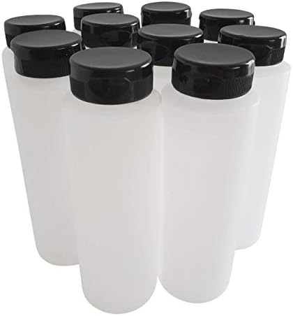 HDPE Squeeze Bottles 8oz 10-Pack