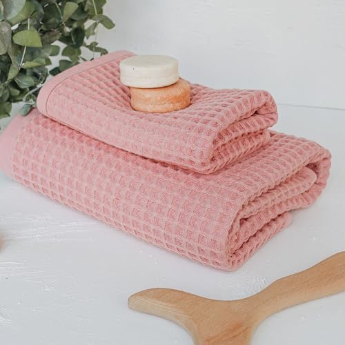 Luxurious Waffle Bath Towel for Me at Home