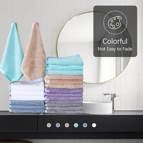 Luxurious Microfiber Coral Velvet Washcloths Set