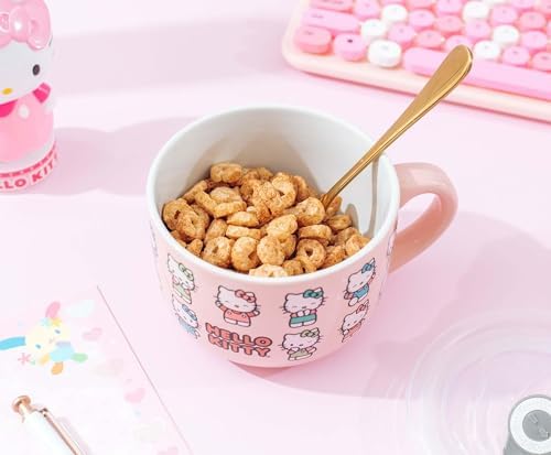 Silver Buffalo Sanrio Hello Kitty Soup mug with Lid