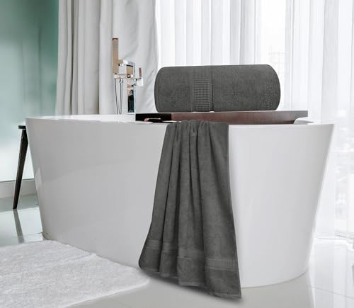 Easy-Care 2-Pack Bath Sheets 35x70 100 Cotton Quick Dry Durable
