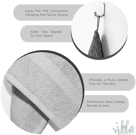 Villa Celestia 100 Combed Cotton Bath Towels