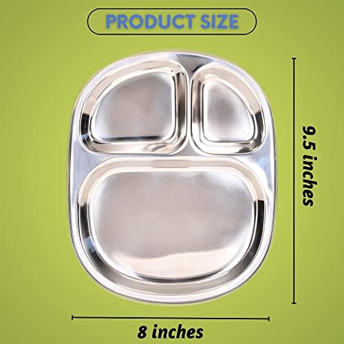 Stainless Steel Dinner Plates for Kids