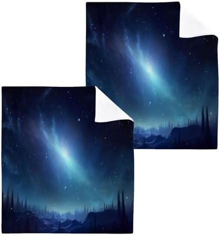 Blue Sky Washcloths - 2-Pack of Soft Absorbent Reusable Face Towels