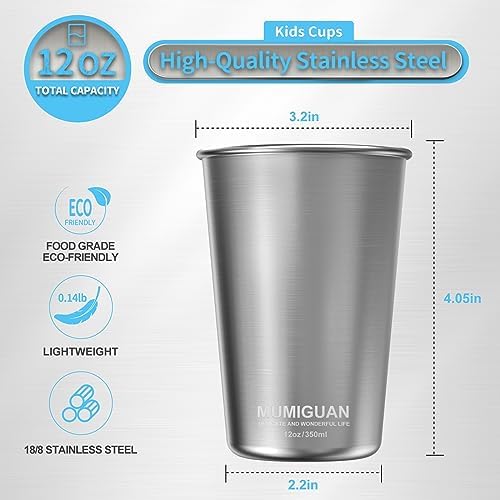 Stackable BPA-Free Stainless Steel Cups