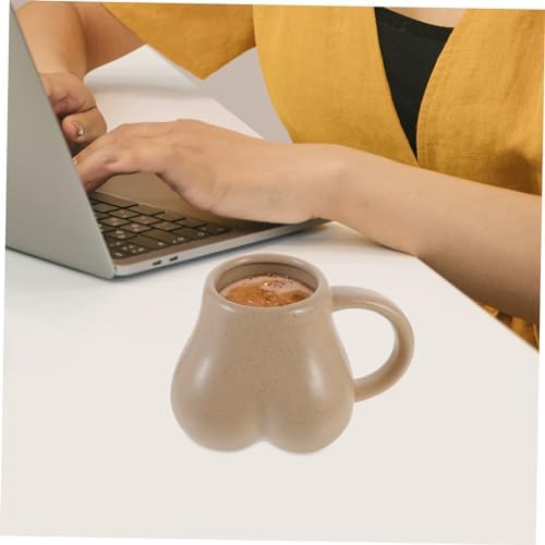 KICHOUSE Butt-Shaped Coffee Mug Novelty Cup for Coffee Tea