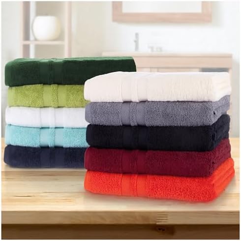 6-Piece Ultra-Soft Cotton Towel Set - Charcoal