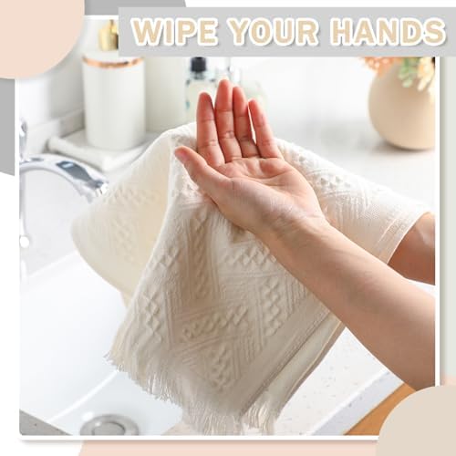 Beau_boh Hand Towels Set - 4-Piece 14x30 inch Beige