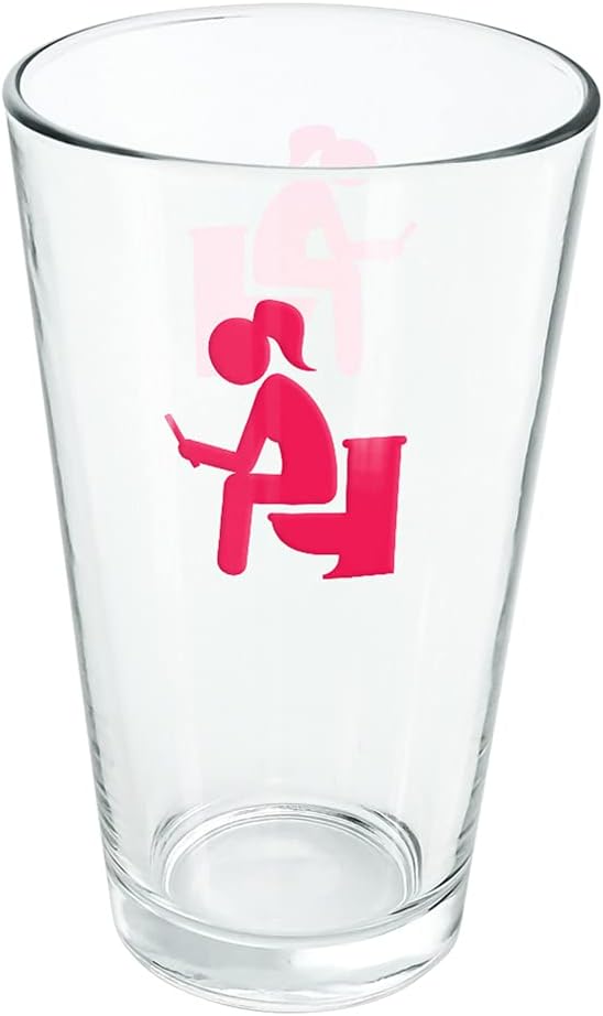 Logovision Goop Poop Pooping 16 oz Glass