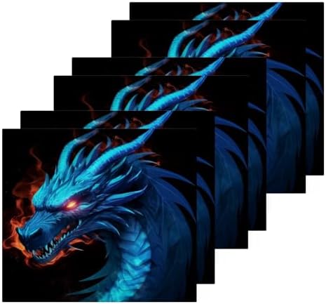 YETTASBIN Dragon Washcloths 2 Pack Soft Absorbent Cotton Towels