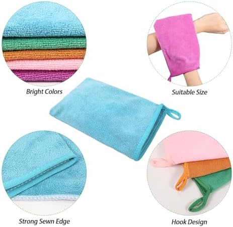 5-Pack Microfiber Face Body Washcloths