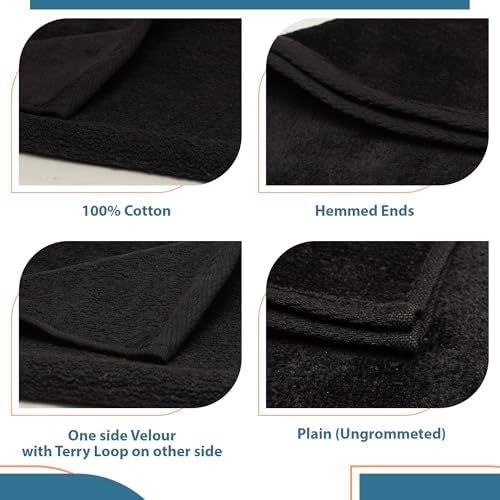 Batex 100 Cotton Terry Velour Fingertip Towels Set of 4