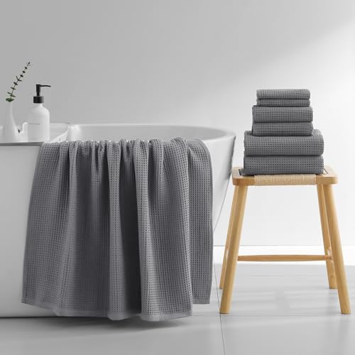 XIQ Oversized Waffle Weave Bath Towels