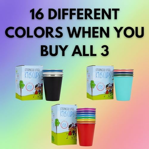 Kids stainless steel cupsReal Deal Steel