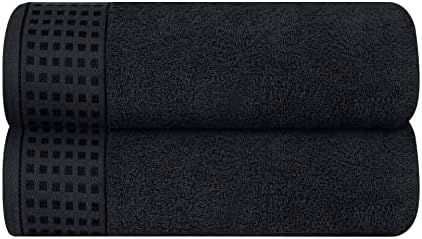 GLAMBURGOversized Cotton Bath Towels Set - Ultra Soft Quick Dry Durable