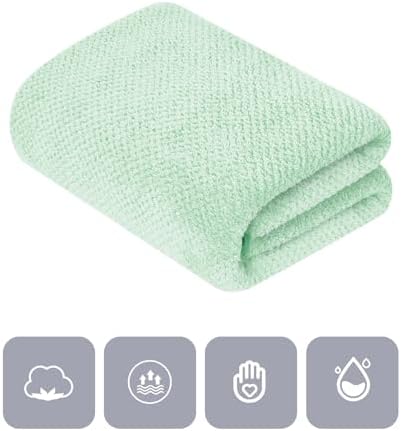 Extra Large Microfiber Bath Towel Set 35x70 Inches 2PCS Green 1