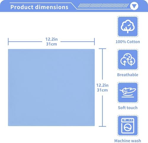 Blue Washcloth Set 2-Pack - Soft Reusable