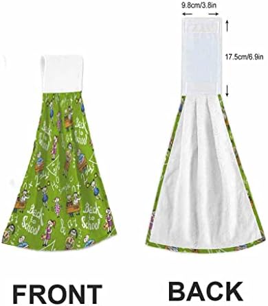 JOHIZUTALearning Kids Set of 2 Math Hanging Dorm room Bath Towels