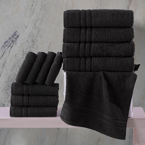 4-Piece Premium Cotton Bath Towels - Soft Durable and Luxurious