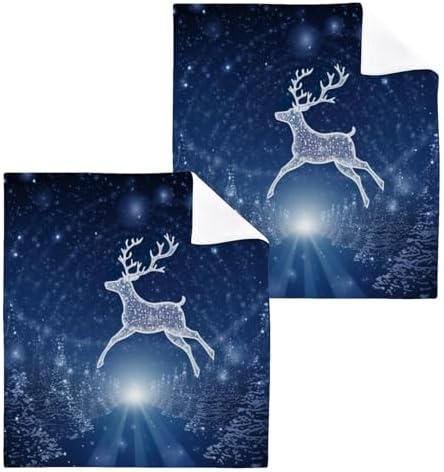 Reindeer Washcloth Set - Christmas Gift for Kids and Adults