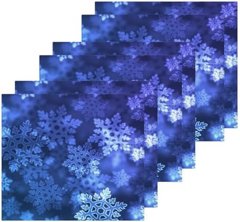 YETTASBIN Christmas Snowflake Washcloths 2 Pack