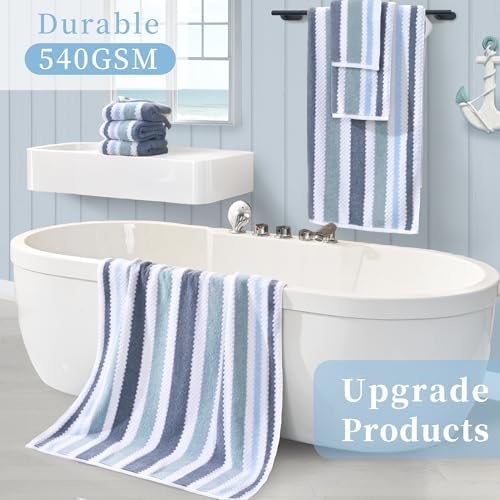 Striped Bath Towels forHome - Quick Dry Soft