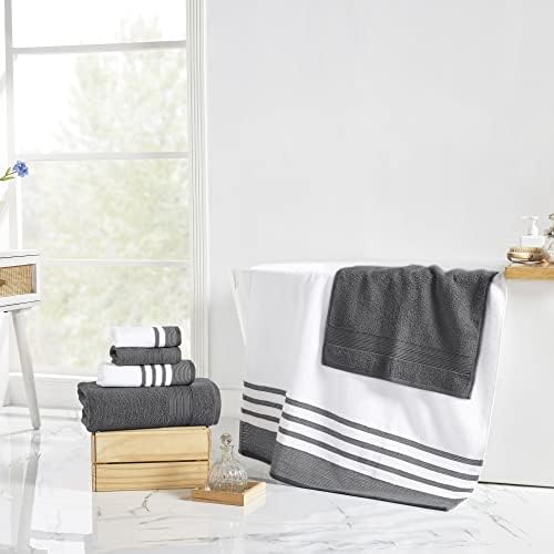Modern Threads 6-Piece White Bath Set