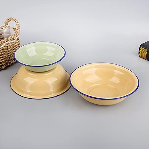 Bluelanss Unbreakable Enamel Cereal Bowl Lightweight and Durable for Home Kitchen